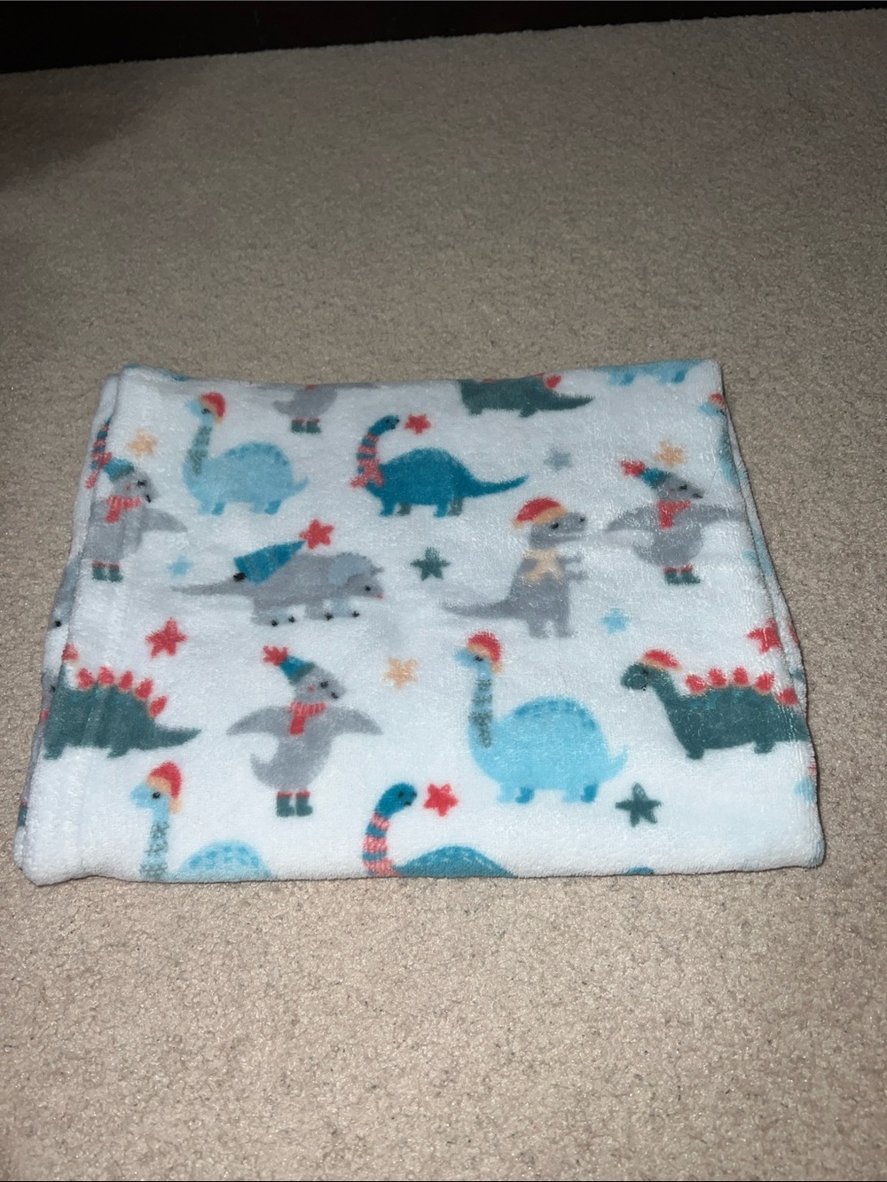 Baby Plush Dinosaur Baby Blanket (30x36in)